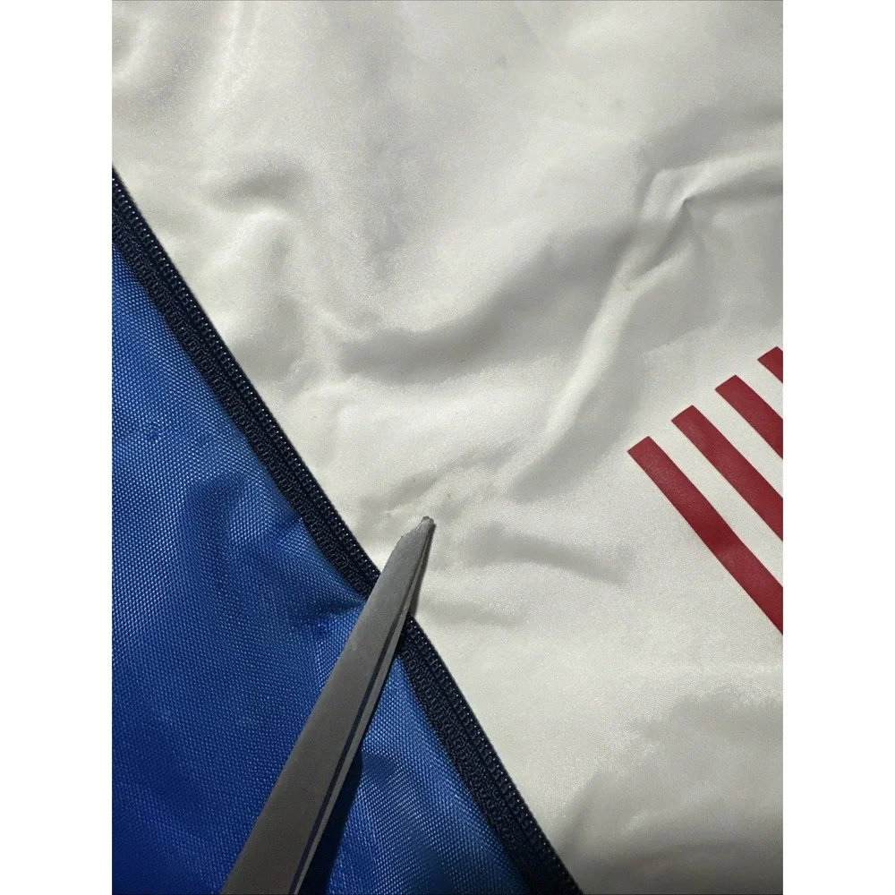 Vintage Polo Sport Ralph Lauren Tote Blue White Expandable Duffle Bag Strap 30in